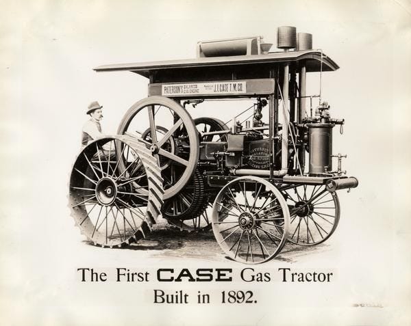 First Case Gas Tractor | Tractors, Antique tractors, Old tractors