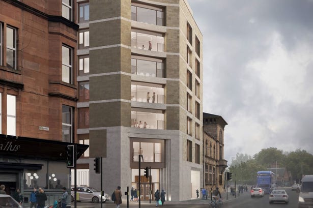 New student flats could be built on a Glasgow University campus.