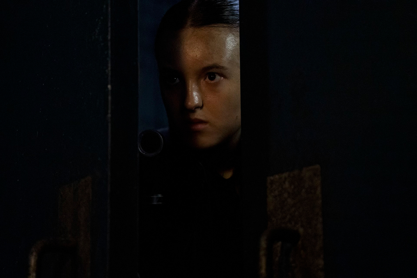Bella Ramsey as Ellie in The Last of Us Season 2, Episode 7, “Convergence.” Bella Ramsey as Ellie in The Last of Us Season 2, Episode 7, “Convergence.”