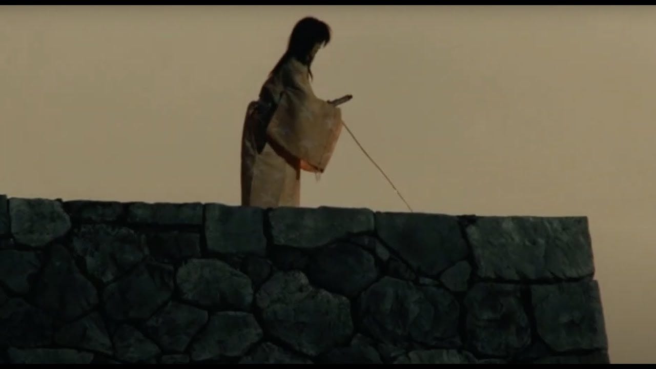 Ran (1985) by Akira Kurosawa, Clip: The ending - Tsurumaru alone, faltering  forward...alone