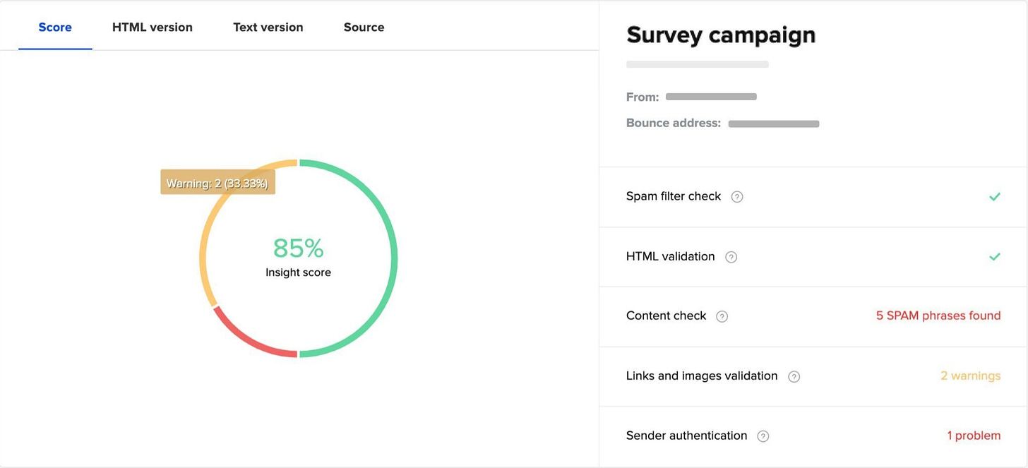 take your time and analyze the content of your email campaign before you send it, apply the recommendations to fix deliverability red flags - you can use Email Insights from Mailercheck