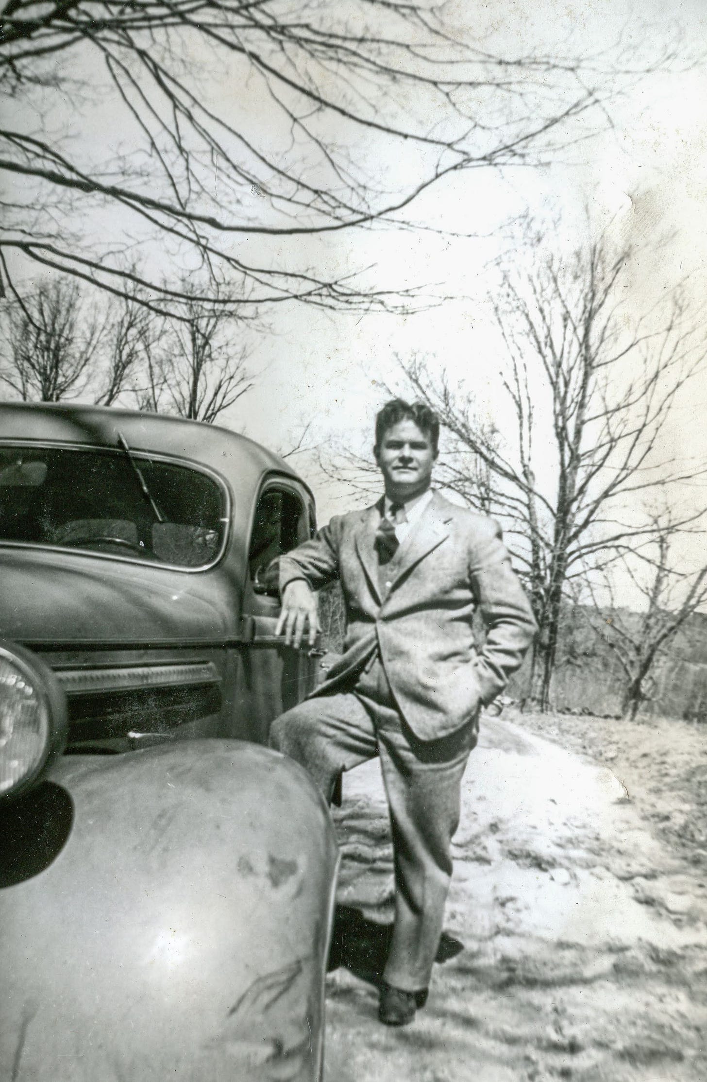 Lester Smith with car