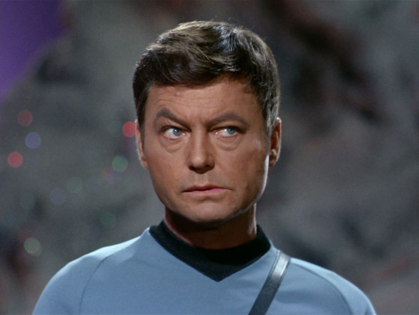 Dr. McCoy looking like his considering changing his mind