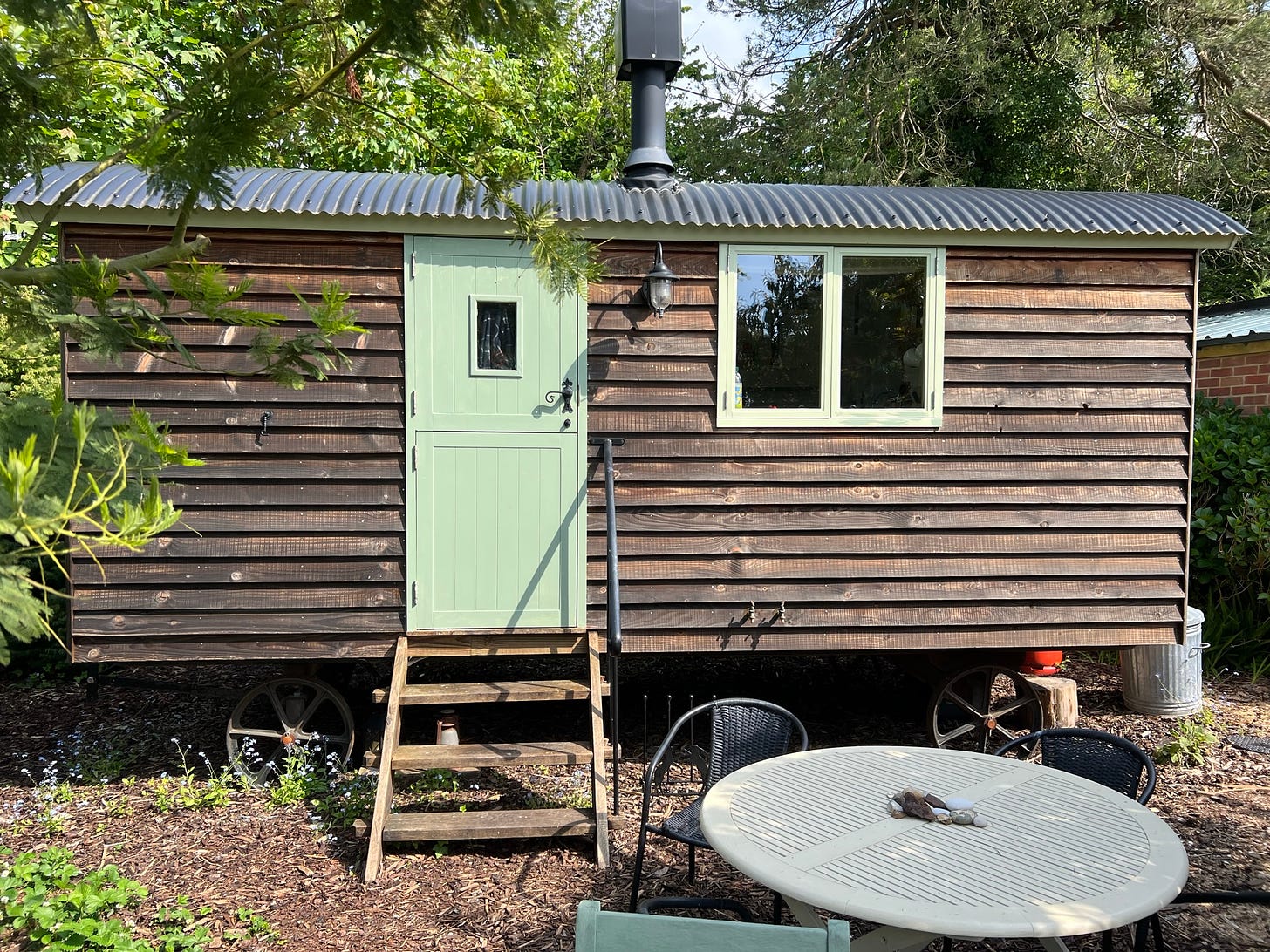 Photo by Author — my rented Shepherd’s Hut
