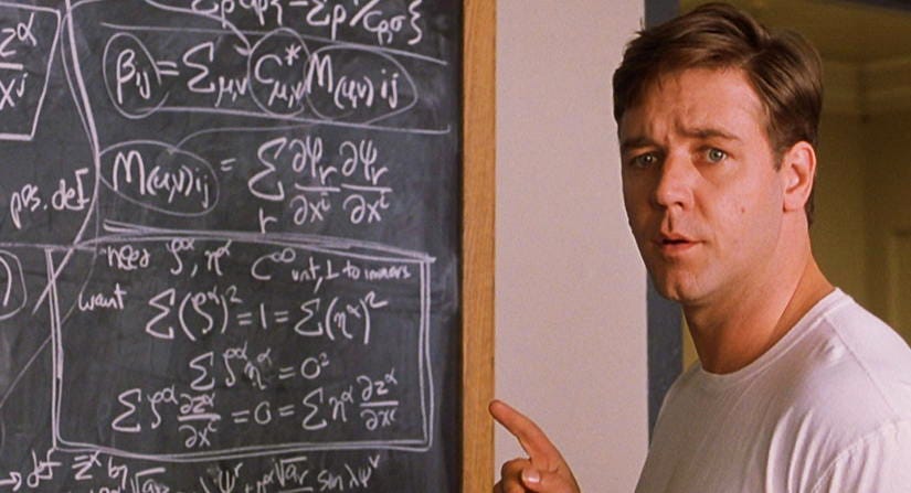 Russell Crowe in A Beautiful Mind