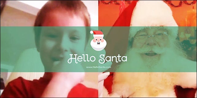 Video Chat with Santa Using the 'Hello Santa' App