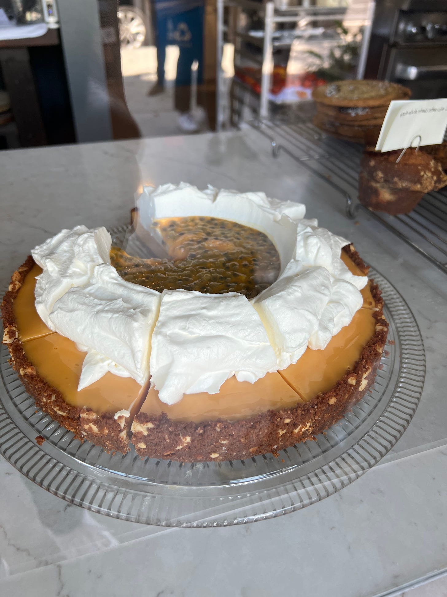 The passionfruit pie at Doubting Thomas
