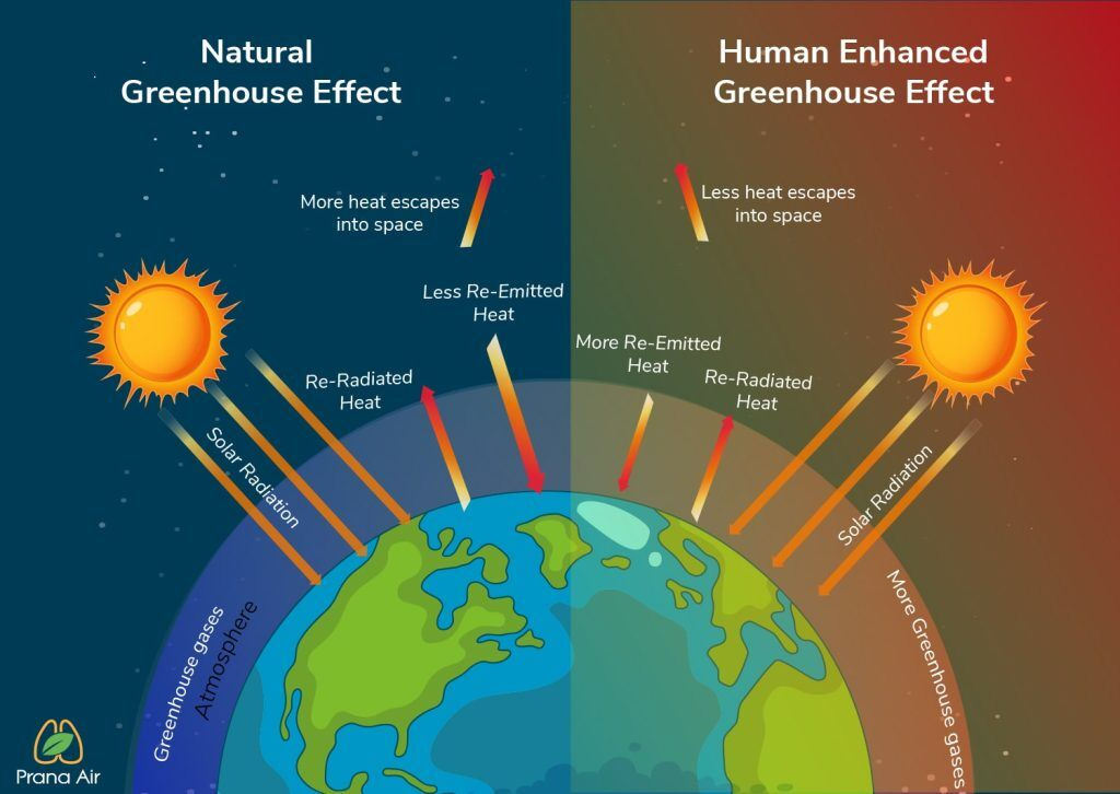 What is Greenhouse Effect & Its Gases, Causes, Solution? | Prana Air