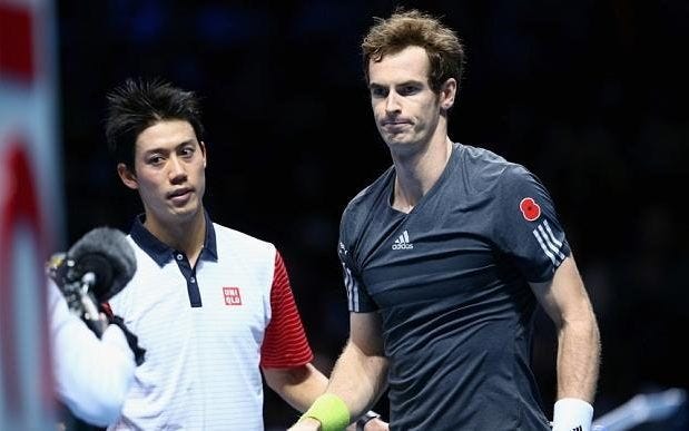 andy murray vs kei nishikori at us open 206