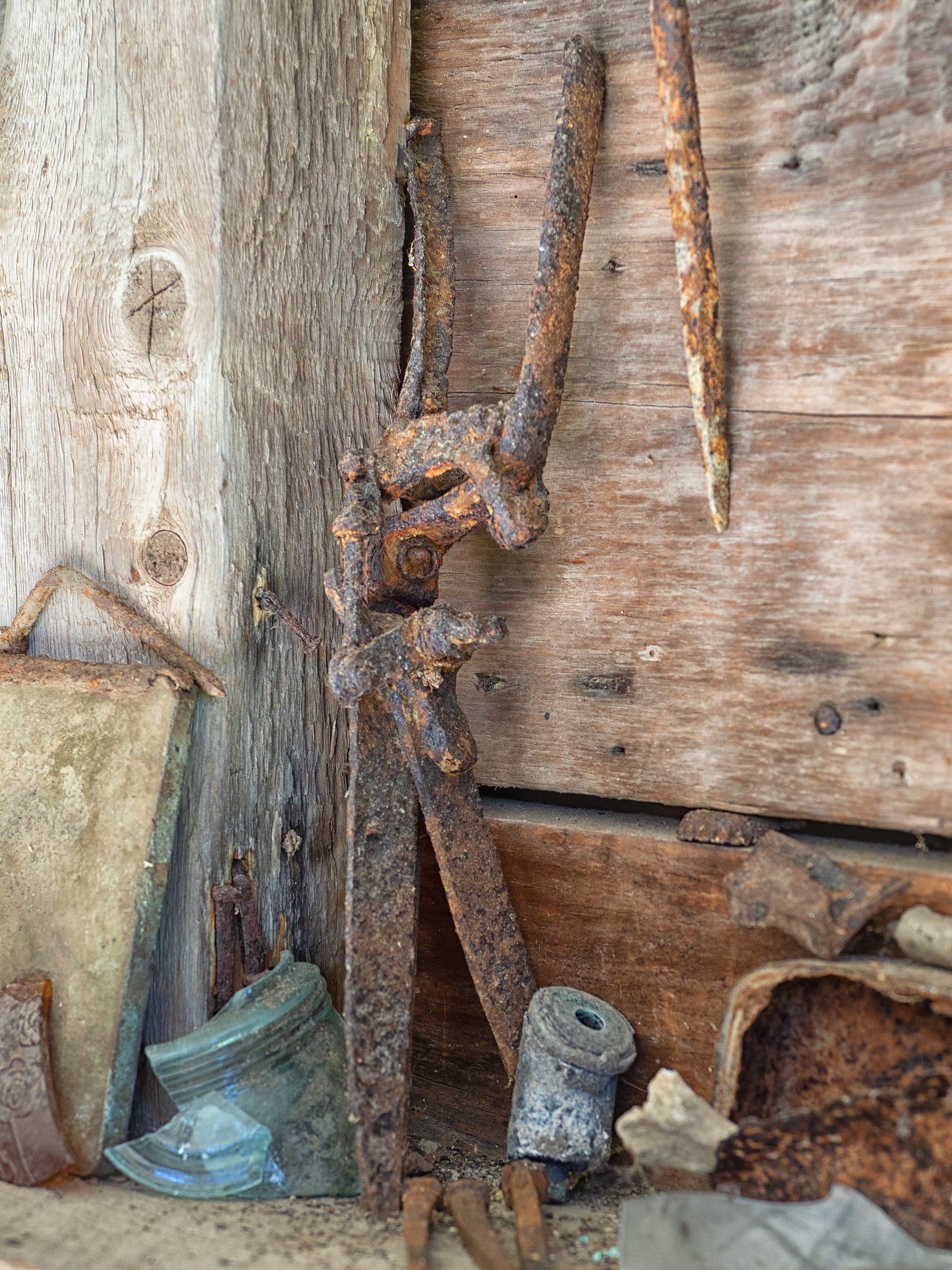 rusted tools
