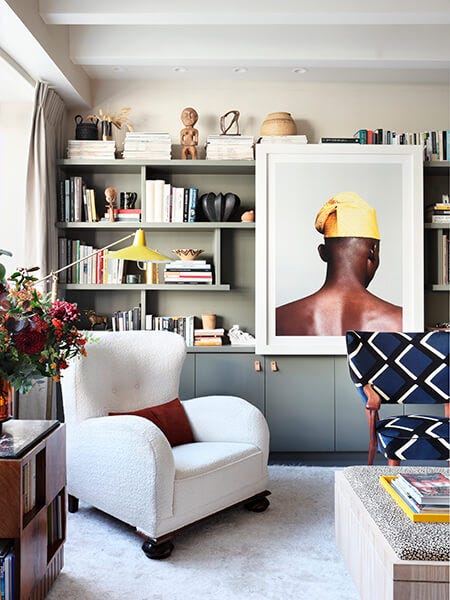 the 600sq ft flat belonging to Sophie Ashby and Charlie Casely Hayford at Television Centre (image from Studio Ashby)