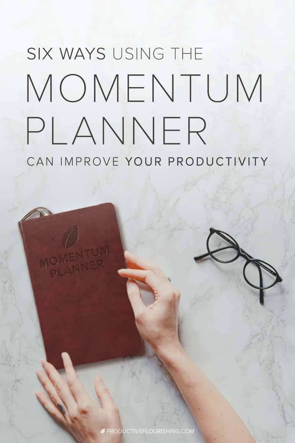 Find out the 6 ways our Planner can improve your small business productivity. Do you think a hardback planner is better than a digital planner? See what we think. #entrepreneurproductivity #smallbusiness #productiveflourishing