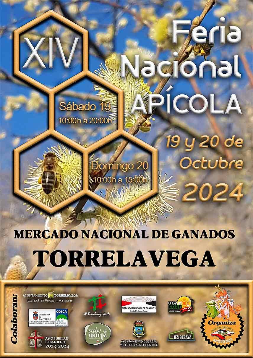 Cartel de la Feria Apícola de Torrelavega 2024