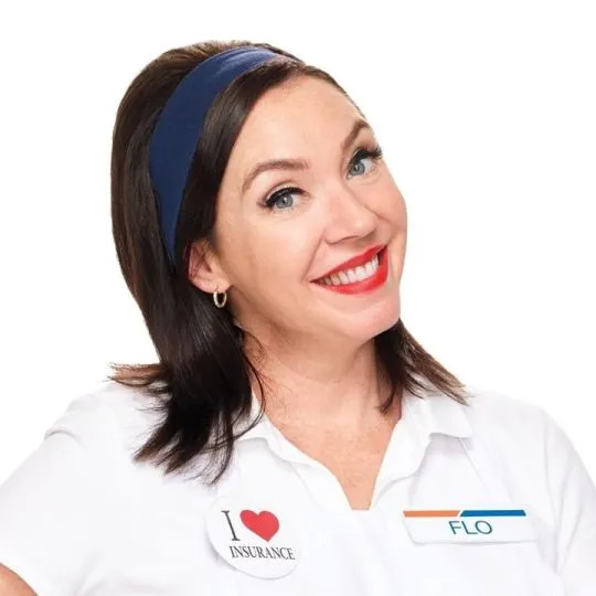 The character of Flo from the Progressive Insurance ads