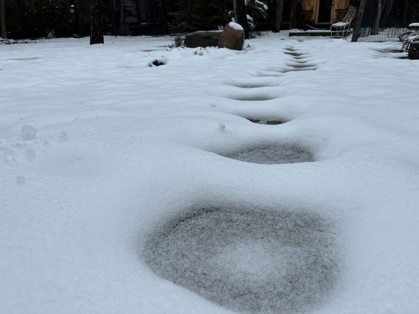 Slushy stepping stones