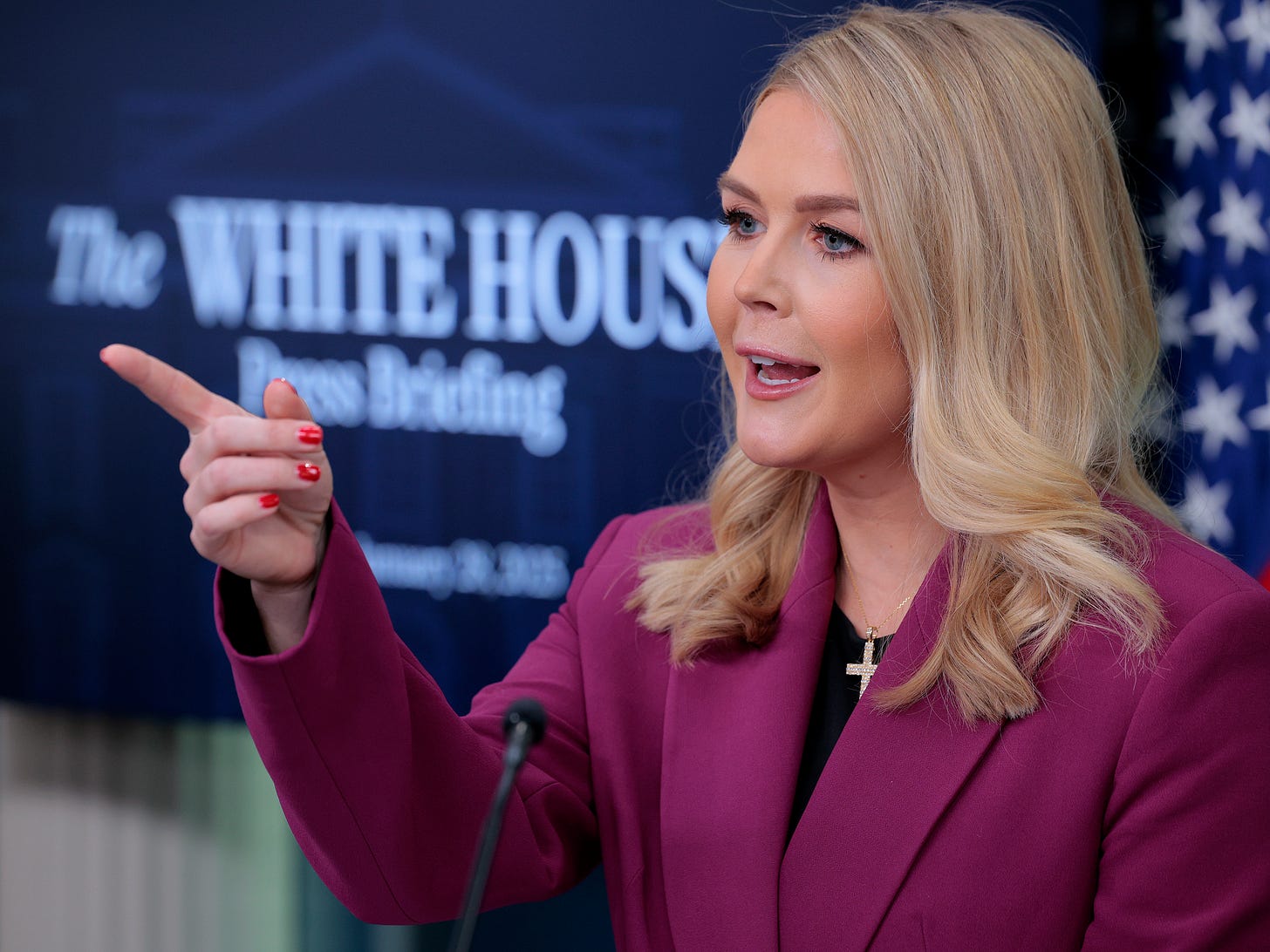 Karoline Leavitt, youngest White House press secretary, takes to the podium  | Connecticut Public