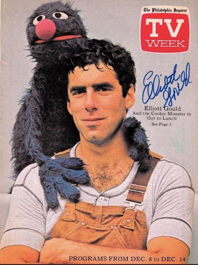 That time Grover posed with Elliot Gould : r/Muppets