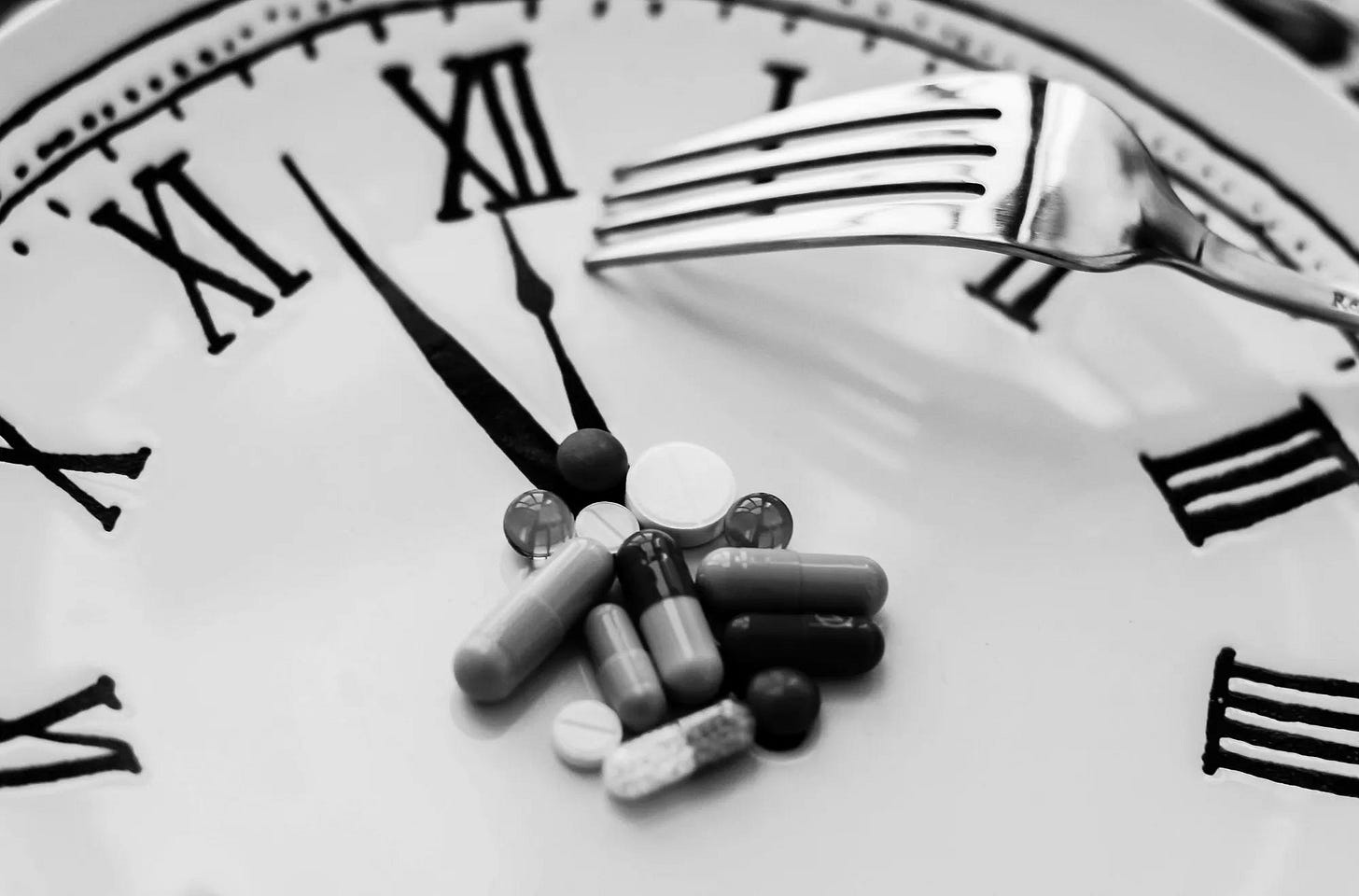 Pills on a clock