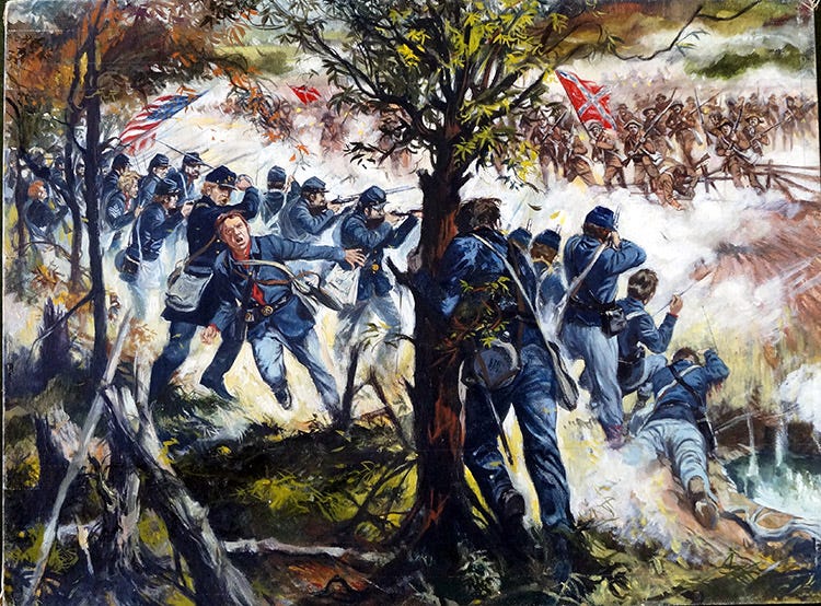 The Battle of Chancellorsville 1863 by Gerry Embleton at the Illustration  Art Gallery