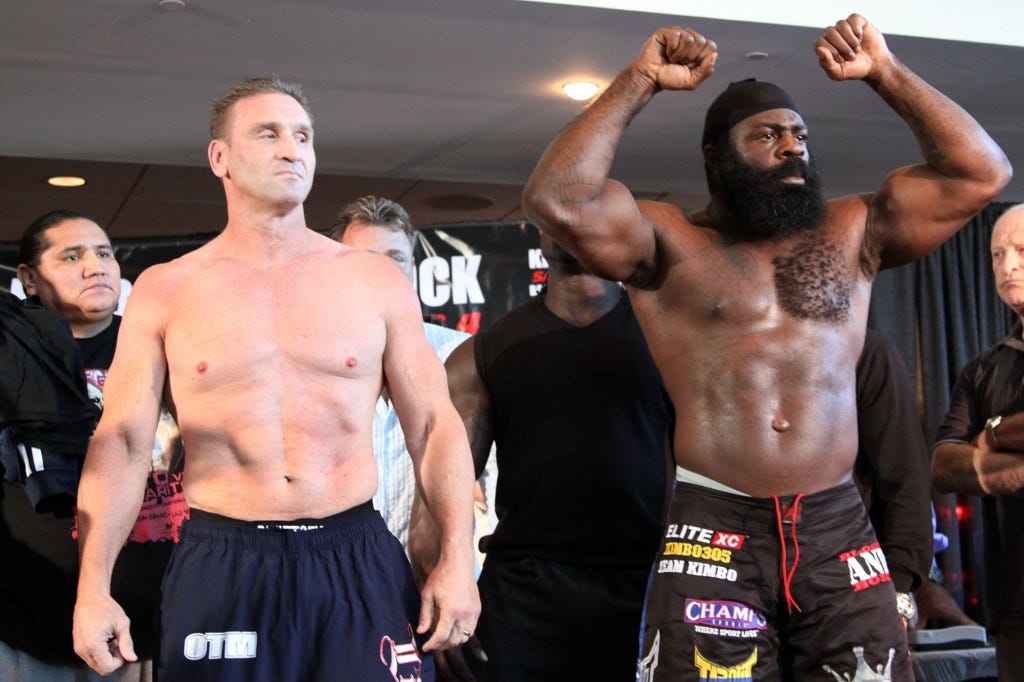 kimbo slice and ken shamrock faile drug test bellatow 149