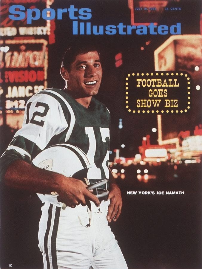 New York Jets Qb Joe Namath Sports Illustrated Cover by Sports Illustrated