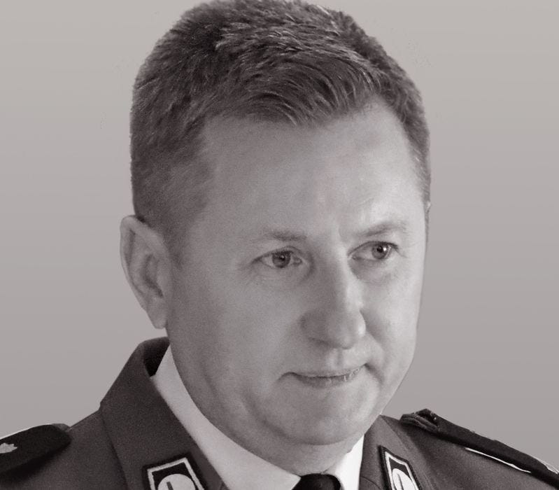 Młodszy inspektor Marek Baczkowski miał 53 lata, zmarł...
