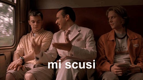 Mi Scusi Eurotrip Mi Scusi GIF - Mi scusi Eurotrip mi scusi Eurotrip 2004  movie - Discover & Share GIFs