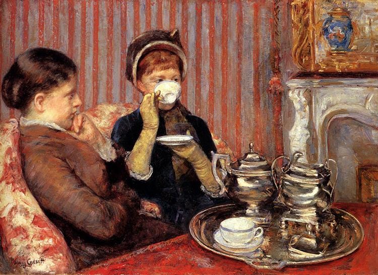 The Tea, 1879 - 1880 - Mary Cassatt