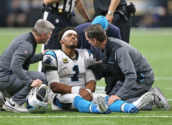 cam newton injury handled correctly by panthers