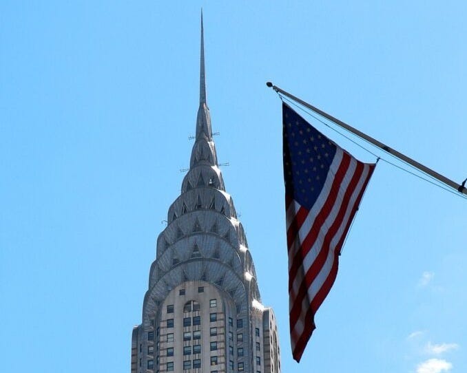  Flag, Architecture, Building, Tower, Landmark, The Chrysler Building