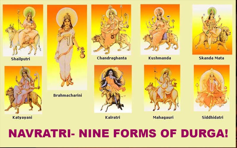 Nine forms of Goddess Durga - Spiritual Blogs of Sakhashree