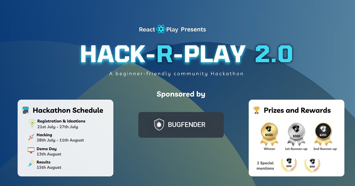 Announcing Hack-R-Play 2.0 by ReactPlay
