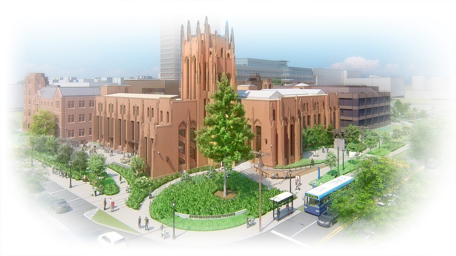 Peabody Museum Rendering - SE Aerial View