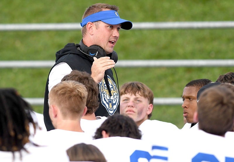 Staff file photo by Robin Rudd / Ringgold High School football coach Austin Crisp doesn't believe the area's GHSA schools will have to contend with potential eligibility problems created by NIL clubs.