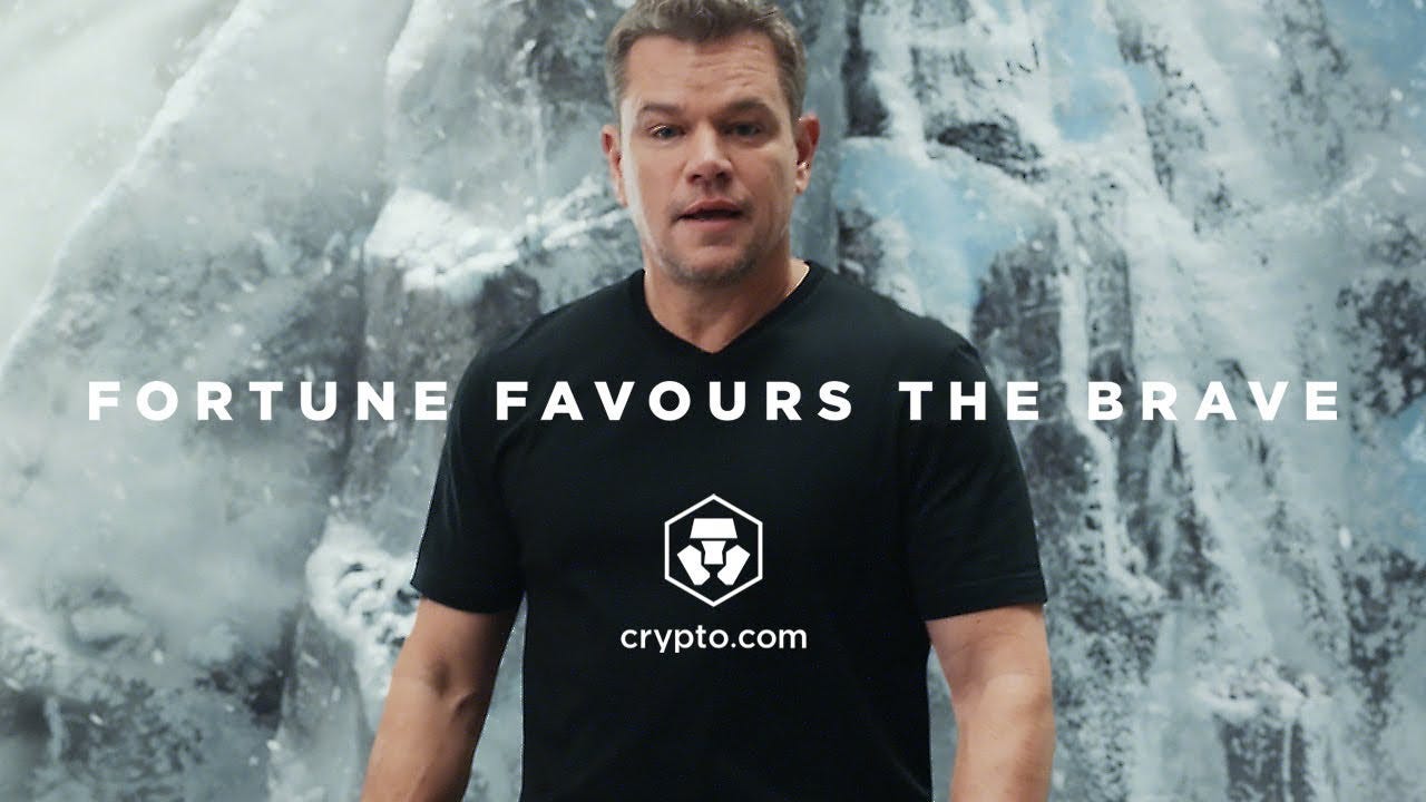 Matt Damon Crypto.com Commercial | Fortune Favors The Brave | Behind The  Scenes - YouTube