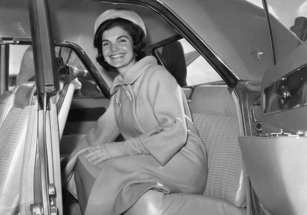 Smiling Jackie Kennedy represents a high vibration person 