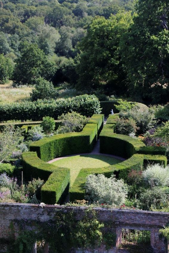 View from the Tower at Sissinghurst Castle Garden copyright Charles Hawes