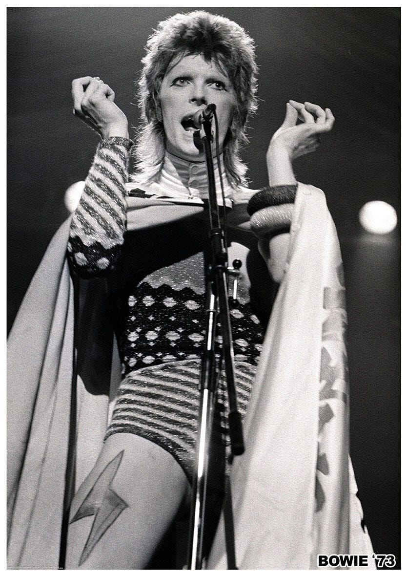 Poster David Bowie - Ziggy Stardust 1973 | Wall Art, Gifts & Merchandise |  UKposters