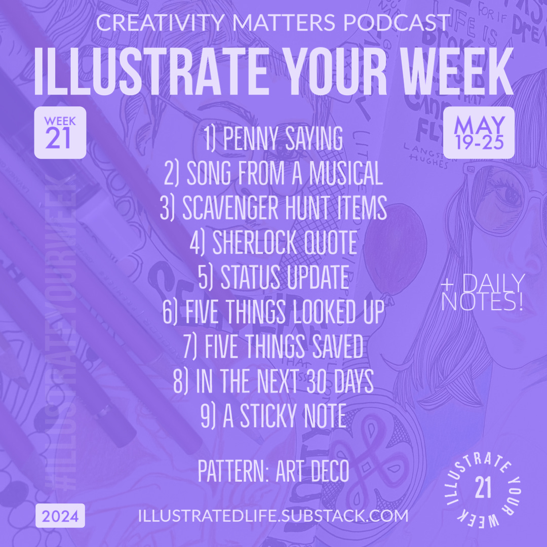 Illustrate Your Week Prompts for Week 21