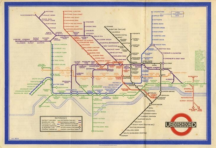 Harry Beck's tube map