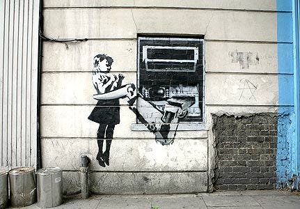 Banksy | Cash Machine Girl
