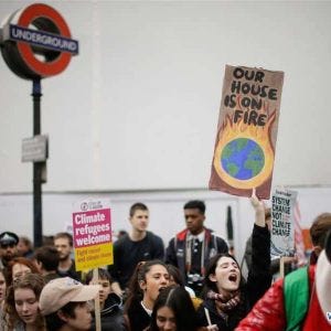 Young people call for action on climate change in London