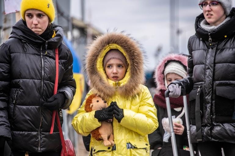 Particularly shocking" - Every single minute, 55 children have fled their  country. A Ukrainian child has become a refugee almost every single second  since the start of the war.