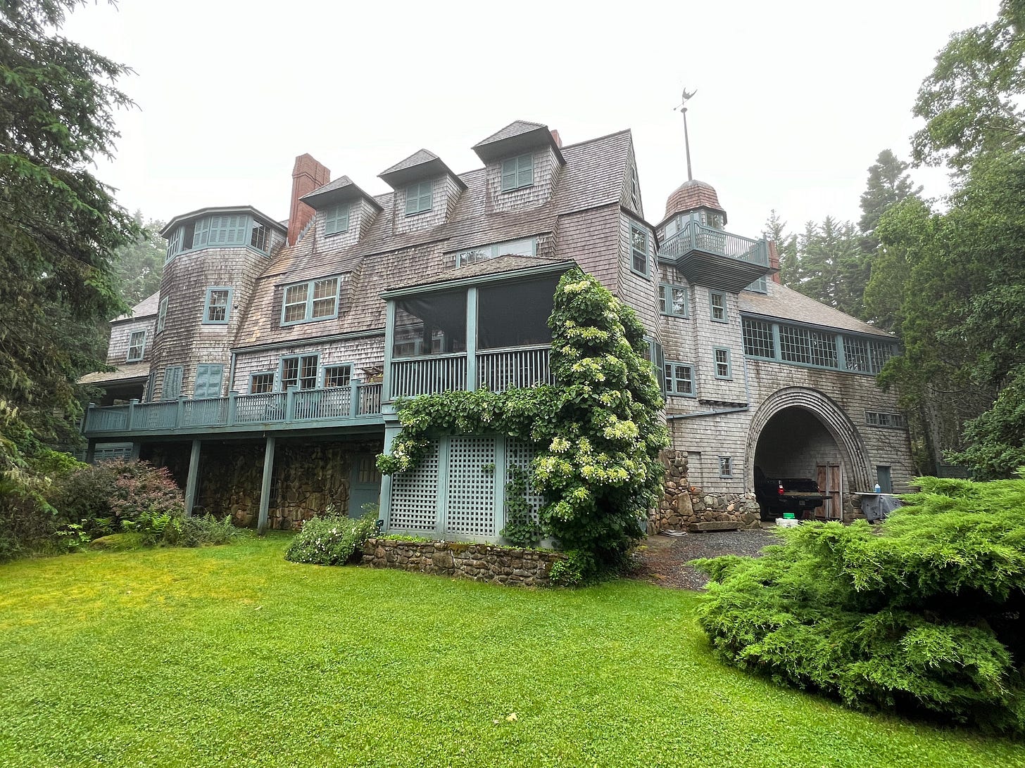 Kragsyde Mansion on Swan's Island in Maine.