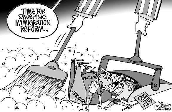 Cartoon: Sweeping immigration reform