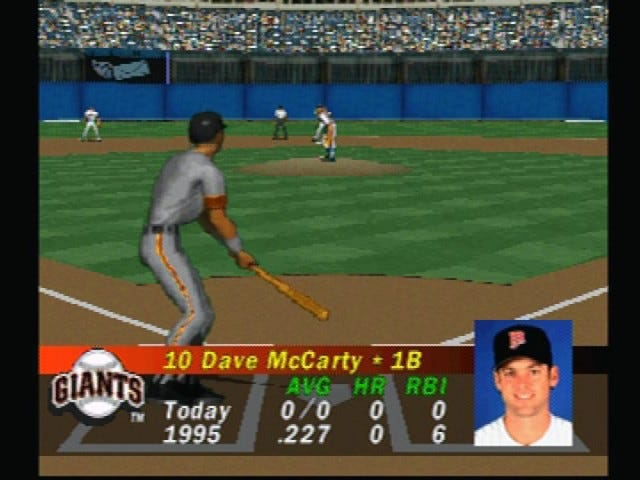 (PS1 1996) "MLB Pennant Race" Full Game Giants @ Braves