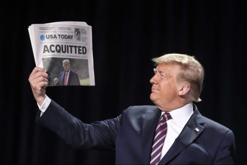Del impeachment de Trump a la rendición de Max Lucado