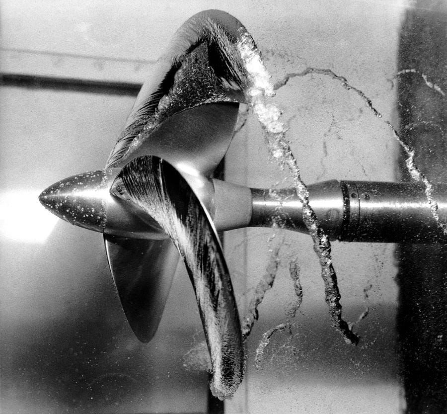 Propeller Cavitation Photograph by National Physical Laboratory (c ...