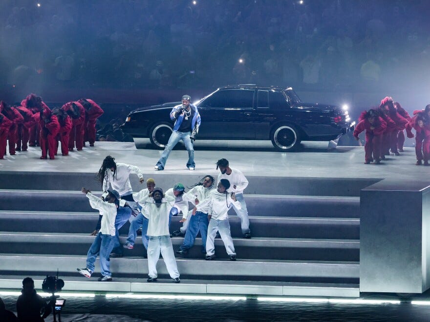 Kendrick Lamar and SZA perform at the Super Bowl Halftime Show in New  Orleans | WXXI News