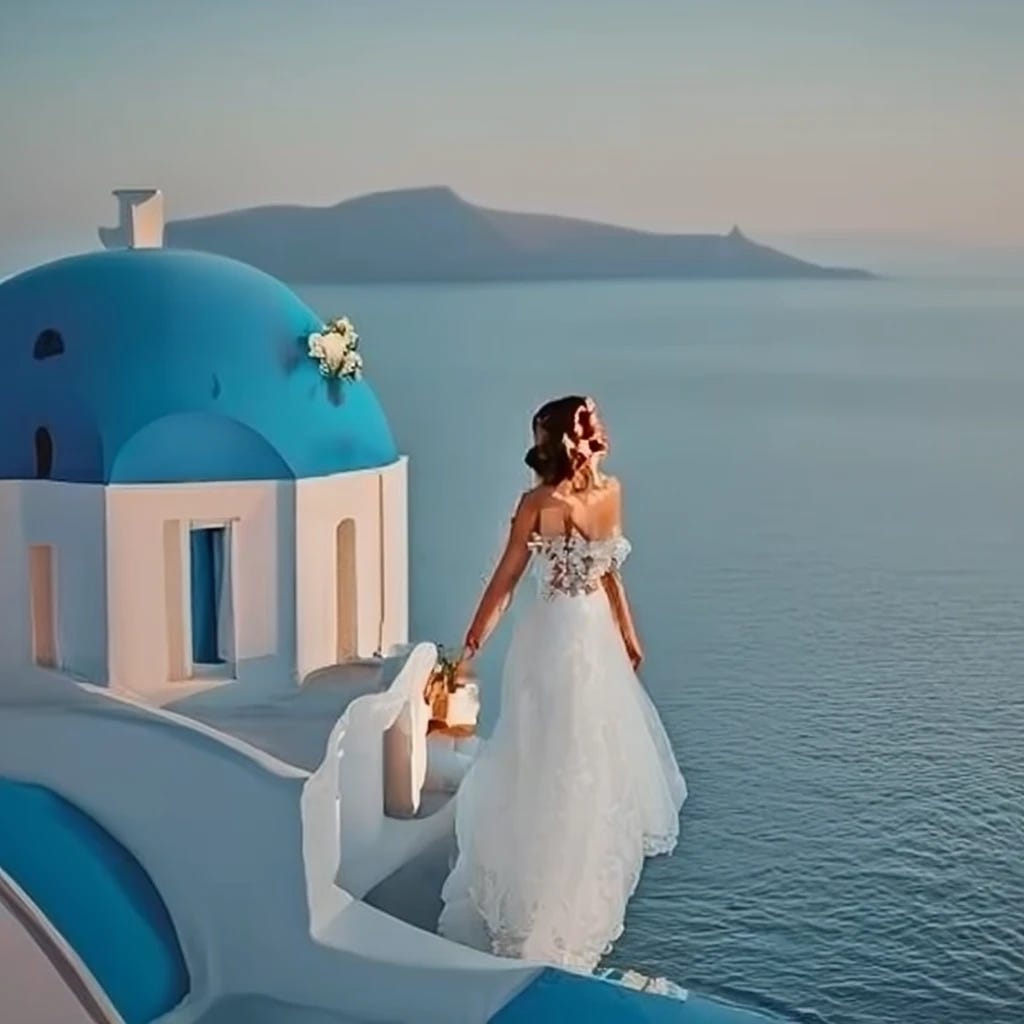 destination wedding in Santorini Greece with